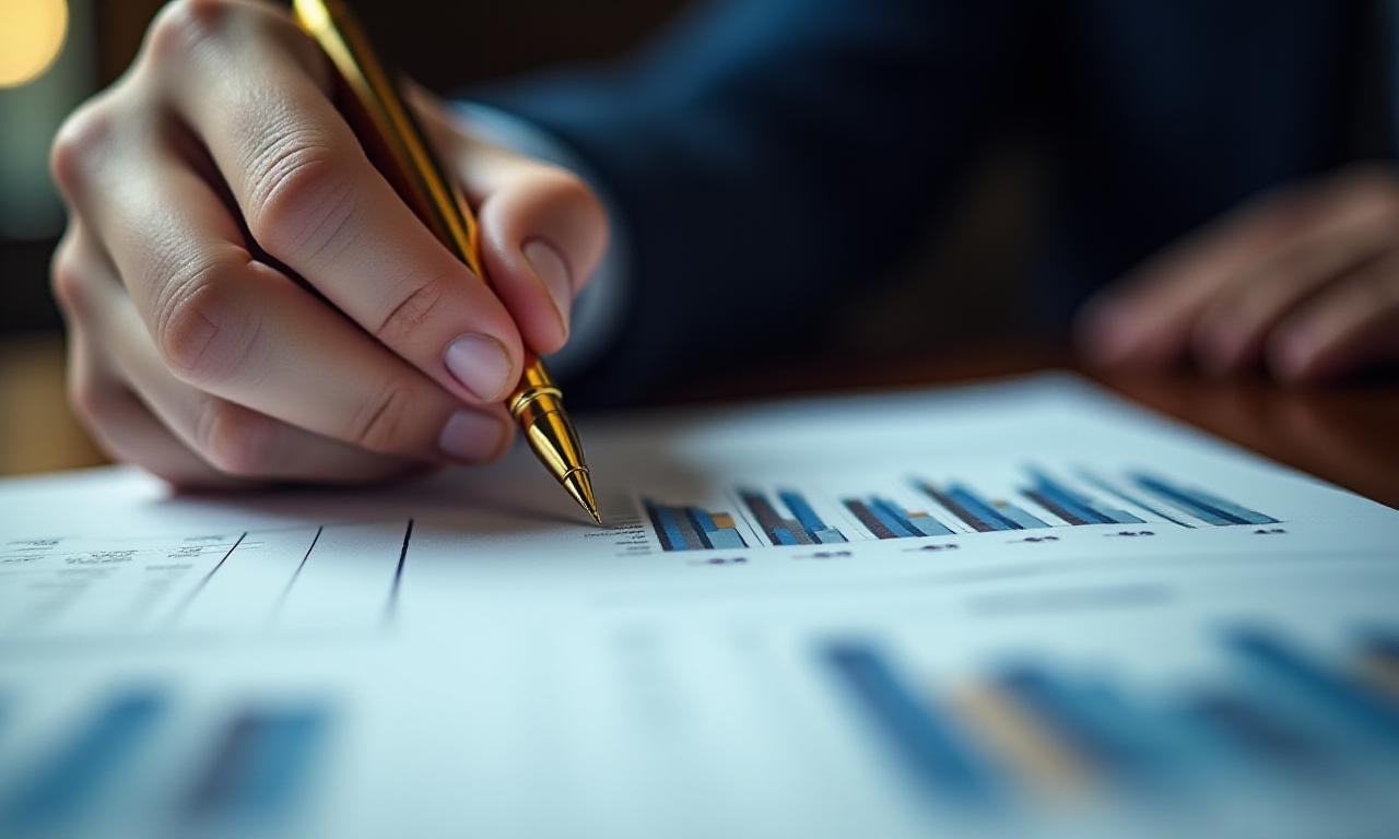 Close up of high-end business negotiation materials