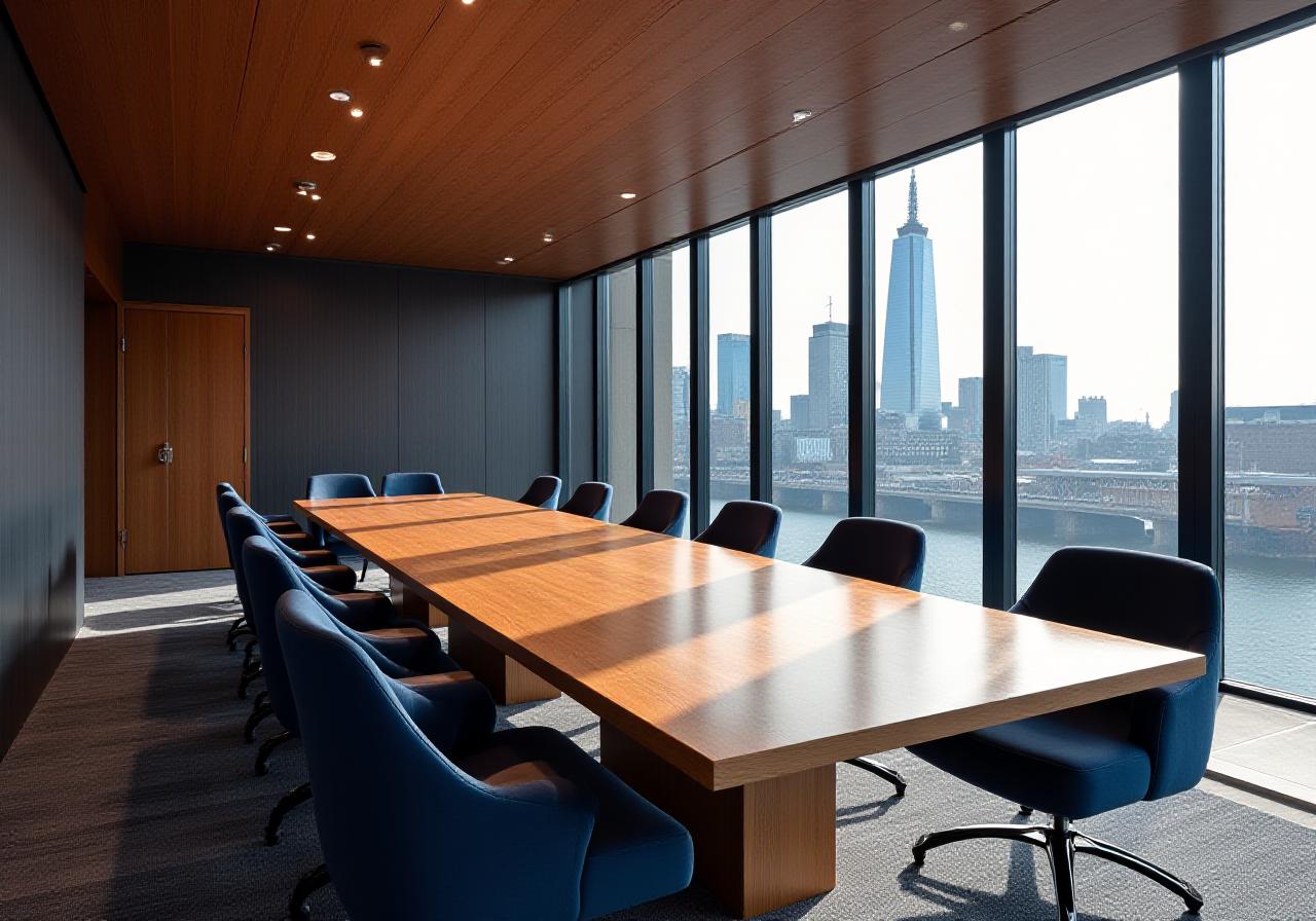 Modern professional office meeting space